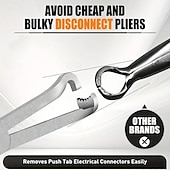 お買い得  車両サービス-3個のプロフェッショナル自動車用電気コネクタセパレーター &amp;60度角度付き切断プライヤーセット &amp;ストレートジョー設計、ワイヤー除去ツール、車のセンサー、コネクタ用の高耐久性の精密