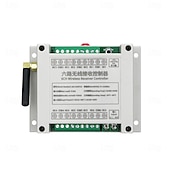 お買い得  スマートスイッチ-DC12V 24V 36V 6ch RFワイヤレスリモートコントロールスイッチ ガレージドアモーター リモートRFトランスミッターレシーバー 433MHz