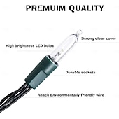 ieftine Parte-Lumini Roșii și Verzi Lumini Mini Conectabile Lumini pentru Copaci cu Fir Verde pentru Petreceri Interioare și Exterioare