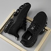 economico Scarpe da Corsa per Uomini-scarpe da corsa rosse da uomo: tomaia in mesh traspirante con cuscino d'aria per una calzata comoda, perfette per lo shopping natalizio e le attività all'aperto