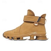 abordables Zapatillas Informales-Zapatillas deportivas rojas para hombre: elegantes y cómodas, con parte superior de malla y cámara de aire, perfectas para un look informal en vacaciones y fiestas navideñas.