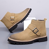 abordables Bottes de Chelsea-Bottes Chelsea turquoise pour hommes – élégantes et résistantes, idéales pour les sorties hivernales décontractées et les activités de plein air