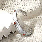 billige Armbånd-Zirkonium Klassisk Totem-serien Årgang Mote Personalisert Etnisk trendy Chrome Armbånd Smykker Svart / Hvit / Oransje Til Bryllup Fest Engasjement Skoleball