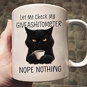 cheap Mugs &amp; Cups-Funny Gift Mug Let Me Check My Giveashitometer Nope Nothing Fun Christmas Gifts For Coworkers Friends Family