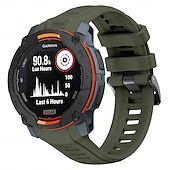 preiswerte Garmin-Uhrenarmbänder-Uhrenarmband für Garmin Instinkt 3 Silikon Ersatz Gurt Verstellbar Sportarmband Moderne Schnalle Blumen bedruckt Armband