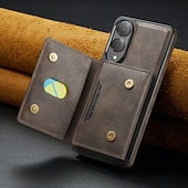 baratos Capa Samsung-telefone Capinha Para Samsung Galaxy S25 Ultra Plus S25 Edge S24 Ultra Plus S23 Ultra Capa para Cartão Wallet Com Suporte Antichoque Retro Couro PU