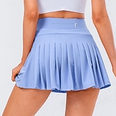 economico Gonne e Skorts da Donna-Per donna Tinta unita Gonna casual Gonne da tennis Gonne a pieghe Gonna sportiva Elastico Traspirante Tennis Pickleball Yoga Pantaloni Nero Bianco Rosa Abbigliamento da tennis