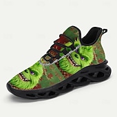  Fun Ugly Christmas Shoes Men's 3D Print Cartoon Character Design Graphic Sneakers with Vibrant Print for Festive and Fun Holiday Footwear