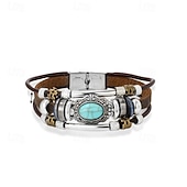 billige Armbånd og armringer-Dame Vevet Armband Tau Veving Bohemsk Turkis Armbånd Smykker Brun Til Daglig Ferie