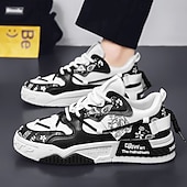 ieftine Adidași casual-Adidași de iarnă pentru bărbați, alb-negru – eleganți și călduroși, cu căptușeală din fleece, ideali pentru ieșiri casual de iarnă și activități pe vreme rece