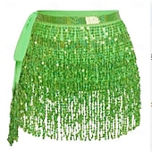 cheap Skirts-Carnival 2026 Rio Carnival Samba Dancewear Belly Dance Skirt Hip Scarf Dance Hip Belt Latin Dance Hula Hip Scarf Brazil Festival Performance Costume