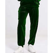 baratos moletons básicos-Homens Moletom Moletom com capuz e calças Conjunto de roupas Conjunto de moletons Capuz Ao ar livre Diário Esportes Com Cordão Bolsos Tecido Vermelho Vinho Preto Azul Royal Poliéster Roupas Esportivas