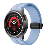 お買い得  サムスンの時計バンド-時計バンド のために Samsung Galaxy Watch 7/6/5/4  40/44mm, Watch 5 Pro 45mm, Watch 6 Classic 43/47mm, Watch 4 Classic 42/46mm シリコーン 置換 ストラップ 調整可 スポーツバンド モダンバックル リストバンド