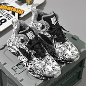 preiswerte Lässige Sneakers-Rote Herren-Sneaker für den Alltag – modisches Design mit auffälligen Prints, ideal als Weihnachtsgeschenk und für festliche Outfits