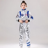 economico Costumi Professionali e Uniformi-Settimana del libro 2026 Costume di Carnevale 2026 Costumi di carriera Tutine Astronauta Bambini Ragazzi Ragazze Carnevale Festa / Sera Vestirsi
