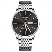 baratos Relógios Quartz-Relógio Masculino Avançado Relógio de Quartzo Fashion Masculino com Exibição de Calendário Semanal À prova d'água IPX4 Luz Noturna Adequado para Viagens de Negócios Uso Diário e a Melhor Escolha de