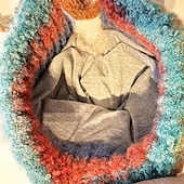 billige oppvarming og kjøling-heklet vinterlue med fleecefor og reinsdyrgevir for dame &amp;ører, myk varm skilue, fargerik flerfarget reinsdyrlue, myk fleeceforet heklet lue for barn og voksne, morsomt ferietilbehør