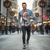  Christmas-Themed Smiling Santa Graphic Sneakers for Fun and Festive Holiday Footwear