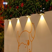 olcso Kültéri falilámpák-4 db napelemes, vízálló kültéri fali lámpa, 1/2/3/4 LED, villakertbe, lépcsőházba, erkélyre, kerítésbe, verandára, dekorációs világításba