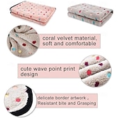 cheap Mats &amp; Blankets-Premium Soft Dog Blanket Washable  Cat Blanket for Indoor Cats Large Medium Small Dog Puppy Essentials