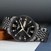 cheap Quartz Watches-Fashionable Men's Wristwatch High-end Men's Quartz Watch Date Calendar Luminous Dial Rhinestone Decoration The Best Gift Choice for Men