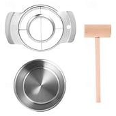 お買い得  果物＆野菜調理用品-3 in 1 ザクロ皮むきツール（ハンマー付き） - 頑丈な 304 ステンレススチール製ミートピッカー、フルーツオープニングナイフ &amp;セパレーター - 家庭用キッチン用手動ザクロピッカー