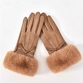 Недорогие Перчатки-Жен. 1 пара С пальцами / Зимние Активный / Уличный стиль Перчатки - Полотняное плетение