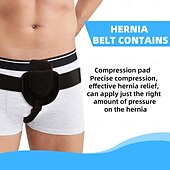 economico Bretelle &amp; Supporti-cintura per ernia per uomo, cintura di supporto per ernia inguinale sinistra o destra per alleviare il dolore con cuscinetti di compressione rimovibili, cinto erniario inguinale regolabile per
