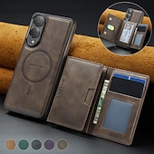 baratos Capa Samsung-telefone Capinha Para Samsung Galaxy S25 Ultra Plus S25 Edge S24 Ultra Plus S23 Ultra Capa para Cartão Wallet Com Suporte Antichoque Retro Couro PU