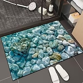 baratos Tappeto da bagno-3D Optical Illusion Doormat Visual Trap Floor Mat Non Slip Water Absorbing for Bathroom Shower Entryway Indoor Outdoor Diatomaceous Earth Quick Dry Absorbent 20 x 31 inch
