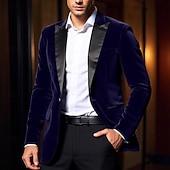 preiswerte Herren Kostüme der 1920er Jahre-Retro Vintage Goldene Zwanziger 1920er Smoking Anzüge &amp; Blazer langarm Der große Gatsby Gentleman Einfarbig Kostüm Herren Karnevalskostüm Karneval Neujahr Cocktailparty Themenparty