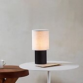 cheap Bedside Lamp-Minimalist Cordless Aluminum Brown Table Lamp