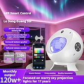 halpa Huoneen koristevalot-Uusi äänen projektivalo Bluetooth-sovellus kaukosäätimellä valkoisen kohinan tunnelma pieni yövalo tunnelmavalon koditeatteri syntymäpäivä ystävänpäivälahja