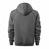 baratos hoodies básicos dos homens-Homens Moletom Full Zip Hoodie Moletom com zíper Azul Preto Branco Verde Tropa Vinho Com Capuz Tecido Zip Up Bolsos Desportos e Ar livre Casual Diário Roupa de rua Designer Básico Primavera Outono