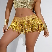 Недорогие Одежда для танцев живота-Юбка с бахромой Samba Dancewear латинская танцевальная юбка юбка с блестками для сценических выступлений женский костюм юбка с блестками и бахромой костюм для выступлений