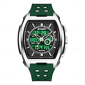 baratos Relógios Quartz-Relógio Esportivo Quartz de Duplo Display SANDA 5118 Moda À Prova D'Água Multi Funcional Luminosa Cronógrafo Calendário Relógio Masculino