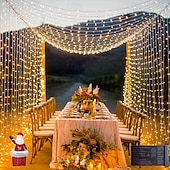 cheap Plug String Lights-Christmas Tree Decorative String Lights Fairy String Lights 8 Function Low Voltage Safety Plug in Holiday Wedding Party Atmosphere Decorative Lights Props 10/20/30/50/100 meters