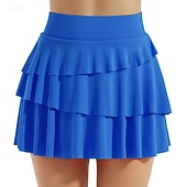 halpa Naisten hameet ja shortsit-Naisten Yhtenäinen Rento hame Tennishame Tennishortsit Nopea kuivuminen Hengittävä Tennis Urheilu Juoksu Alaosat Musta Pinkki Sininen Tennisvaatteet