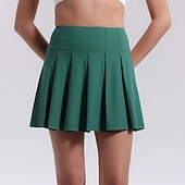economico Gonne e Skorts da Donna-Per donna Tinta unita Gonna casual Gonne da tennis Gonne a pieghe Gonna con pantaloncini 2 in 1 Asciugatura Rapida Tennis Corsa Atletico Pantaloni Bianco Nero Blu Abbigliamento da tennis