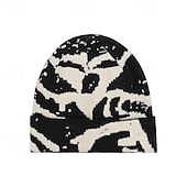 cheap Warm&amp;Heated Collection-Winter Outdoor Cold Weather Hat For Women Stylish European American Knit Beanie With Ear Protection Large Head Cover Warm Fleece Lined Winter Cap