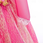 baratos Fantasia de Menina-Vestido de festa infantil feminino para a Semana do Livro 2026, com estampa floral, manga longa, para ocasiões formais, apresentações e eventos especiais. Renda, estilo princesa, maxi, para uso diário, com modelagem evasê e tule. Disponível nas cores rosa