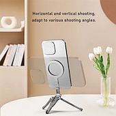 billiga Telefonställ-2-pack magnetisk telefonstativ hopfällbar selfie-sticka halkfri design utomhusfotografi specialiserad