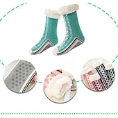 cheap Home Socks-Thick Fuzzy Floor Socks for Women, Indoor Slipper Socks, Cozy Winter Sleep Socks, Extra Plush Warm Socks for Home, Maternity, and Cold Weather