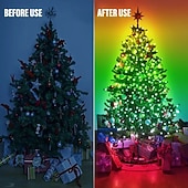 halpa USB-nauhavalot-Älykäs Kauko-ohjattava LED Keiju Narun Valot Tuki App Ohjaus USB Virtalähde 200/100/50 LED Musiikkisynkronointi RGB Värinvaihto Häät Koti Makuuhuone Juhlakoristeet