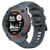 preiswerte Garmin-Uhrenarmbänder-Uhrenarmband für Garmin Instinkt 3 Silikon Ersatz Gurt Verstellbar Sportarmband Moderne Schnalle Blumen bedruckt Armband