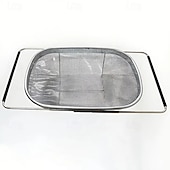 abordables Utensilios para frutas y verduras-Cesta plegable y extensible de acero inoxidable para fregadero con mango telescópico: escurridor de platos compacto y resistente de acero inoxidable 304, ideal para almacenar frutas, arroz y pasta.