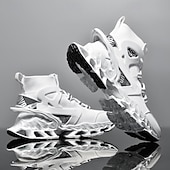 economico Scarpe da Corsa per Uomini-sneakers da uomo in rete rossa: design leggero con supporto ammortizzato, ideali per lo shopping natalizio e le occasioni festive