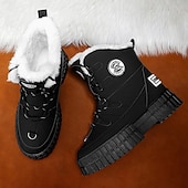 preiswerte Winter- und Schneestiefel-Schwarze, wasserdichte Herren-Winterstiefel mit Fellfutter und griffiger Sohle – strapazierfähiges und isoliertes Schuhwerk für Schnee, Wanderungen und Winterabenteuer