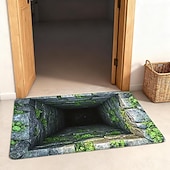 Χαμηλού Κόστους Τελαμότες-3D Οπτική Ψευδαίσθηση Χαλούμι Κίνδυνος Σαλάτας Μη Ολισθηρή Σχέδιο Τρύπας Στροβιλισμού για Είσοδο Αίθουσα Μπάνιο Σκαλοπάτια Εσωτερικού Εξωτερικού Διότιμον Γη Γρήγορη Στεγνή Απορροφητική 20 x 31 ίντσες