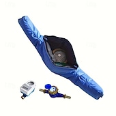 お買い得  暖房と冷房-冬の凍結防止用屋外メーターカバー、圧力真空ブレーカー用取り外し可能な断熱ポリエステルパイププロテクター &amp;逆流防止装置、寒冷地用耐候性不凍液ポーチ、住宅資産維持のための耐久性のある生地